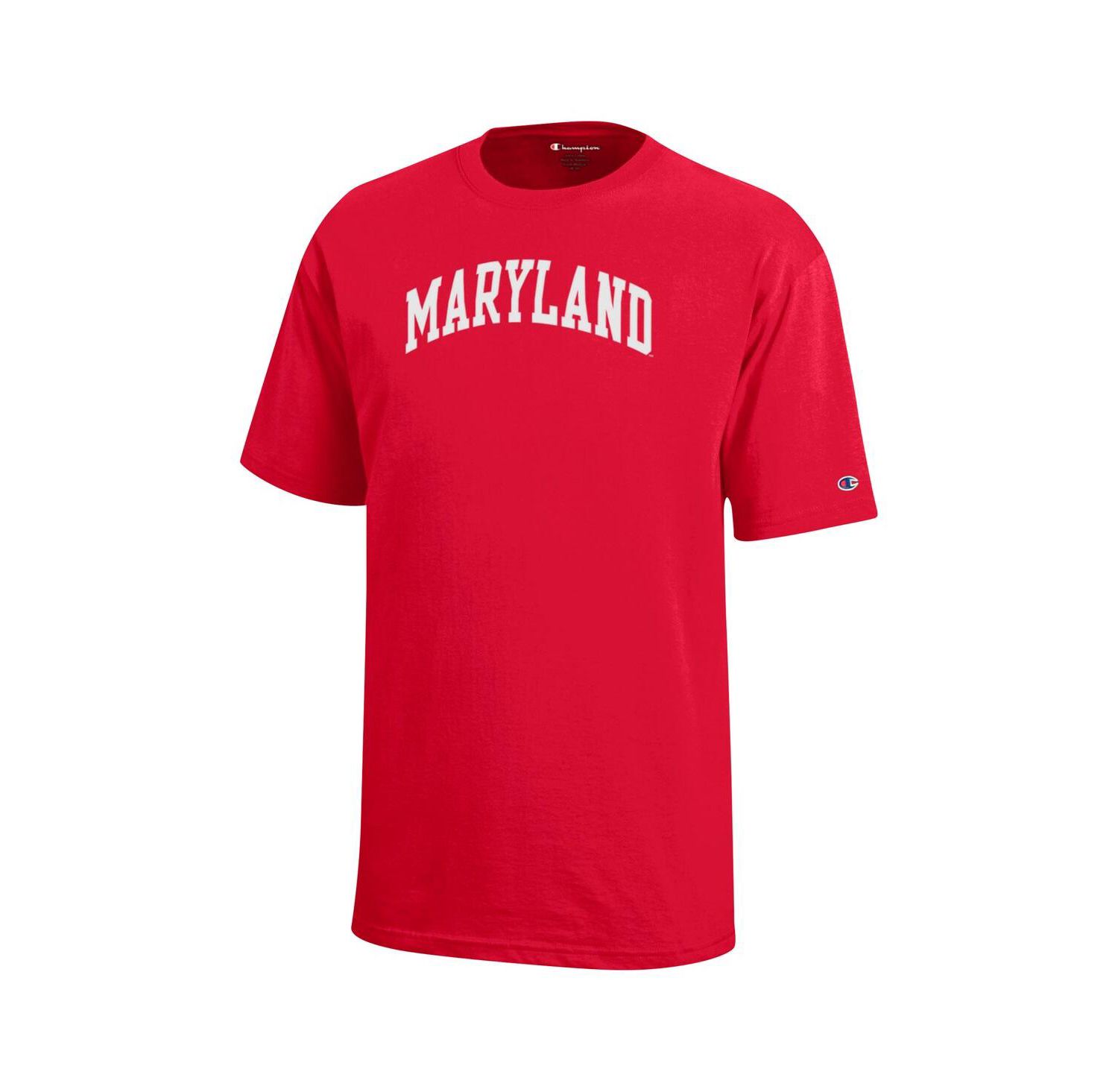 Big Boys and Girls Red Maryland Terrapins Team Arch T-Shirt