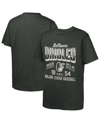 Outerstuff - Big Boys and Girls Black Baltimore Orioles Headliner T-Shirt