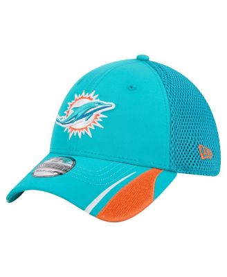 New Era - Men's Aqua Miami Dolphins Game Day Linear 39THIRTY Flex Hat