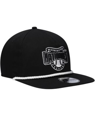 Men's Black Washington Nationals Golfer Snapback Hat