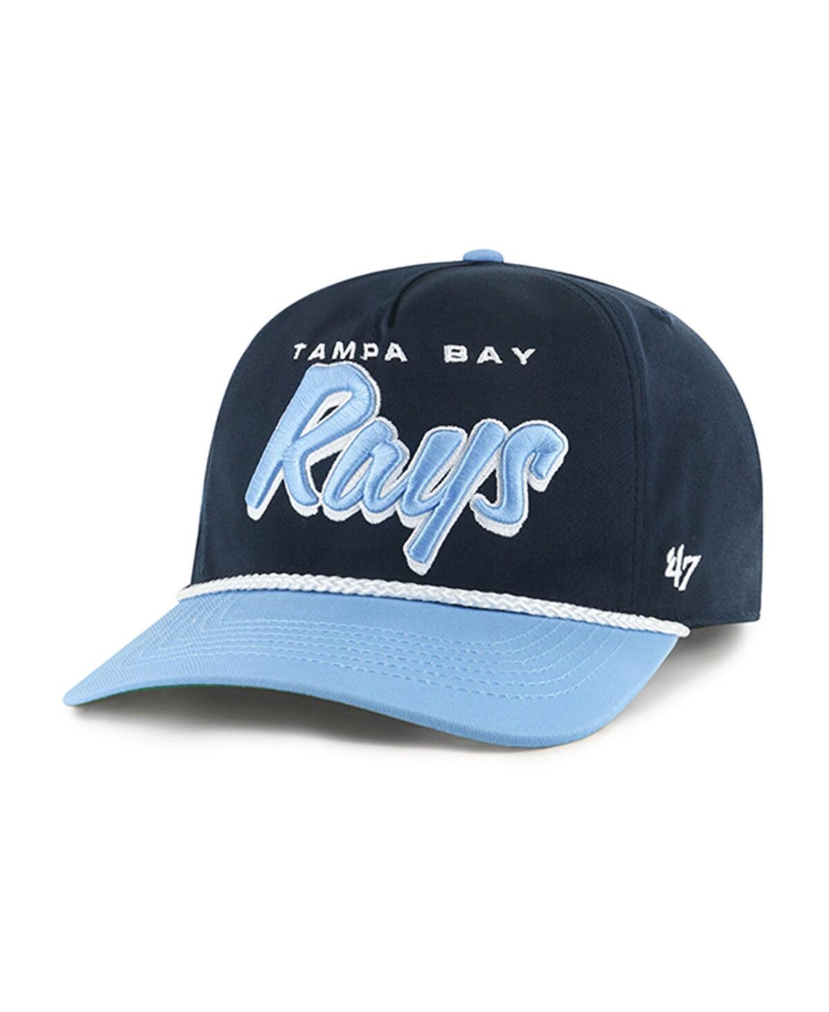 47 Brand Men's Navy Tampa Bay Rays Dropshadow Rope Hitch Adjustable Hat ...