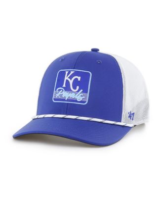 '47 Brand - Men's Royal/White Kansas City Royals Scratch Adjustable Trucker Hat