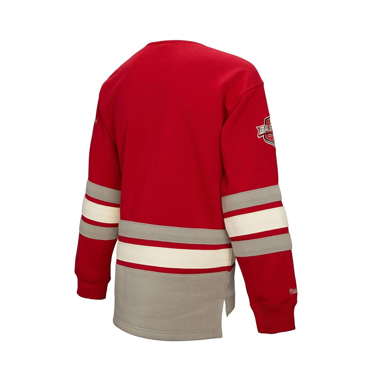 Женская толстовка Mitchell & Ness Red Detroit Red Wings Heritage Lace-Up Pullover — фото 3