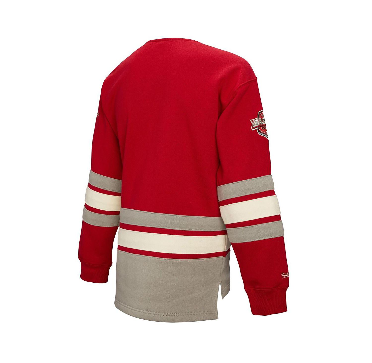 Women's Red Detroit Red Wings Heritage Lace-Up Pullover Sweatshirt
