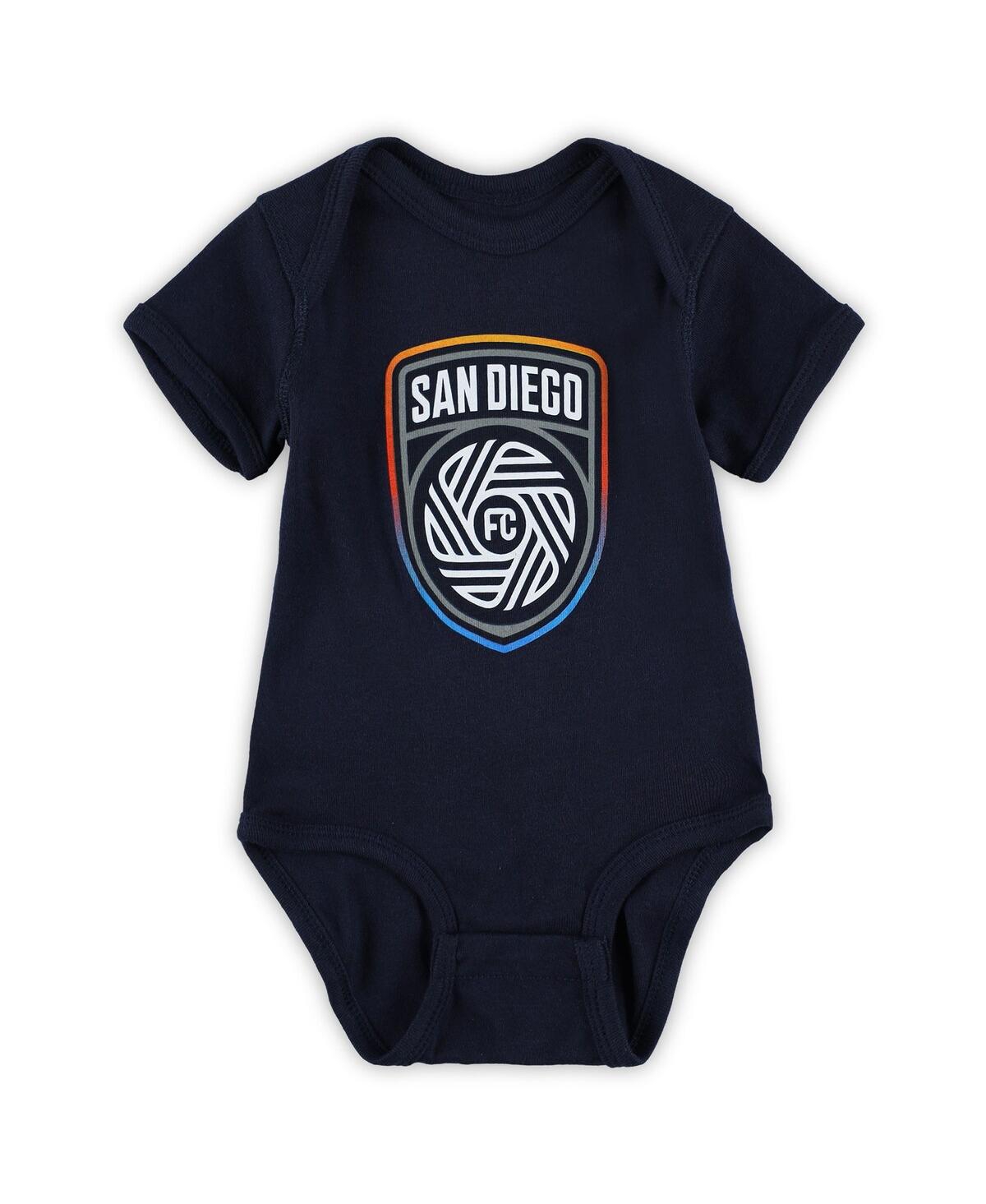 Outerstuff Baby Boys And Girls Navy San Diego Fc Primary Logo Bodysuit In Navy