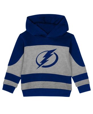 Toddler 2-Piece Blue/Heather Gray Tampa Bay Lightning Puck Hero Fleece Hoodie and Sweatpants Set