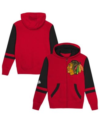 Outerstuff - Preschool Red Chicago Blackhawks Face Off Full-Zip Hoodie