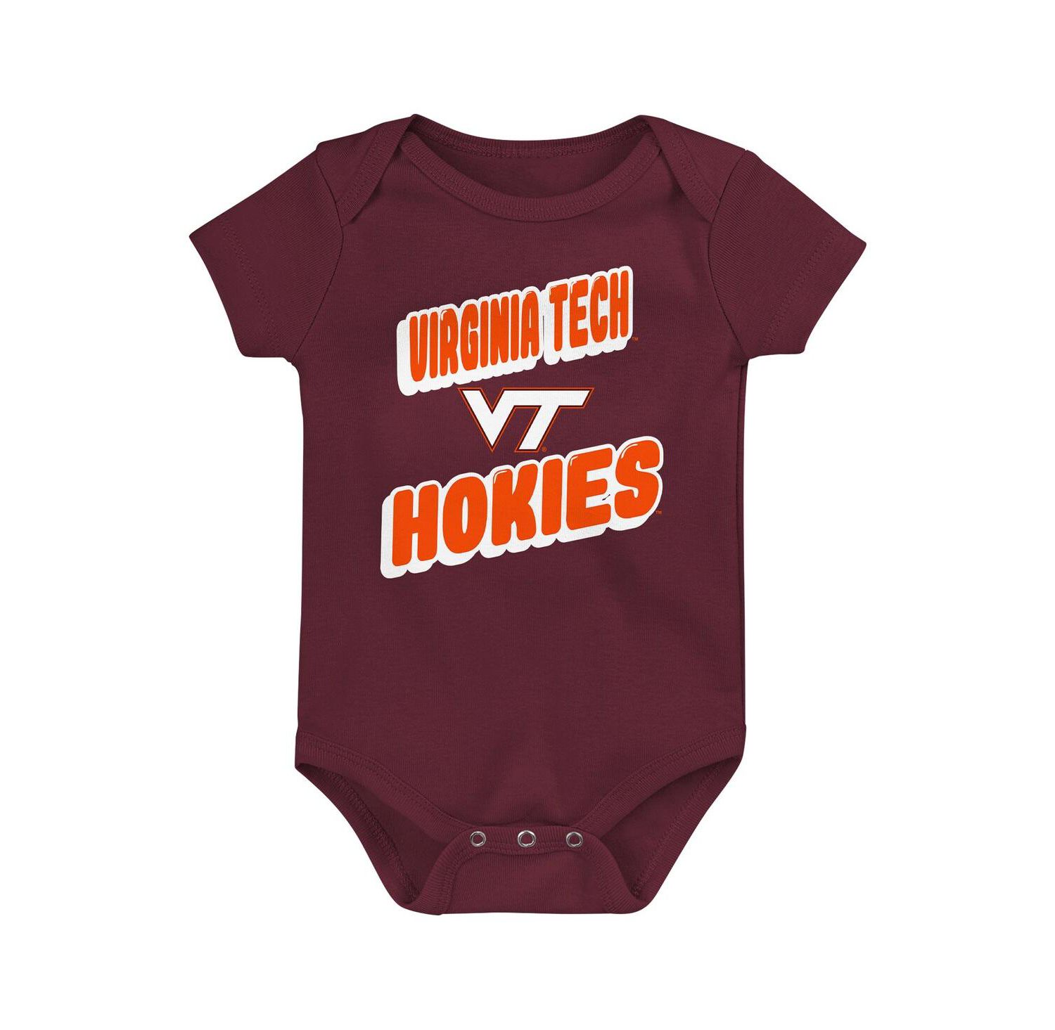 Newborn Maroon Virginia Tech Hokies Sunday Comics Bodysuit 3-pack