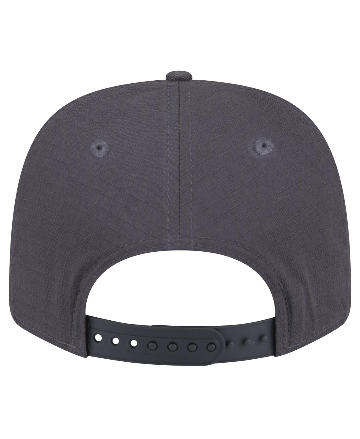 NEW ERA MEN'S GRAPHITE LOS ANGELES LAKERS TEAM ELEVATED PATCH 9SEVENTY ADJUSTABLE HAT 