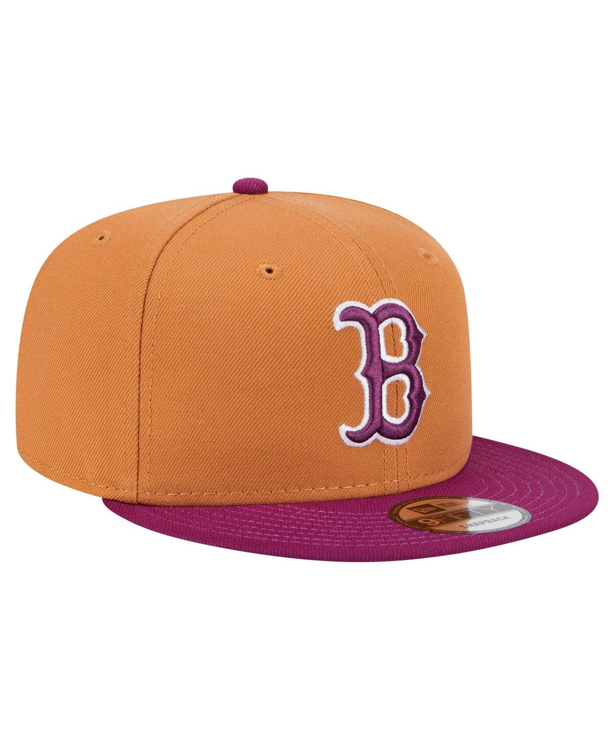 New Era Men's Brown/purple Boston Red Sox Color Pack Two-tone 9fifty Snapback Hat In Brown,purple