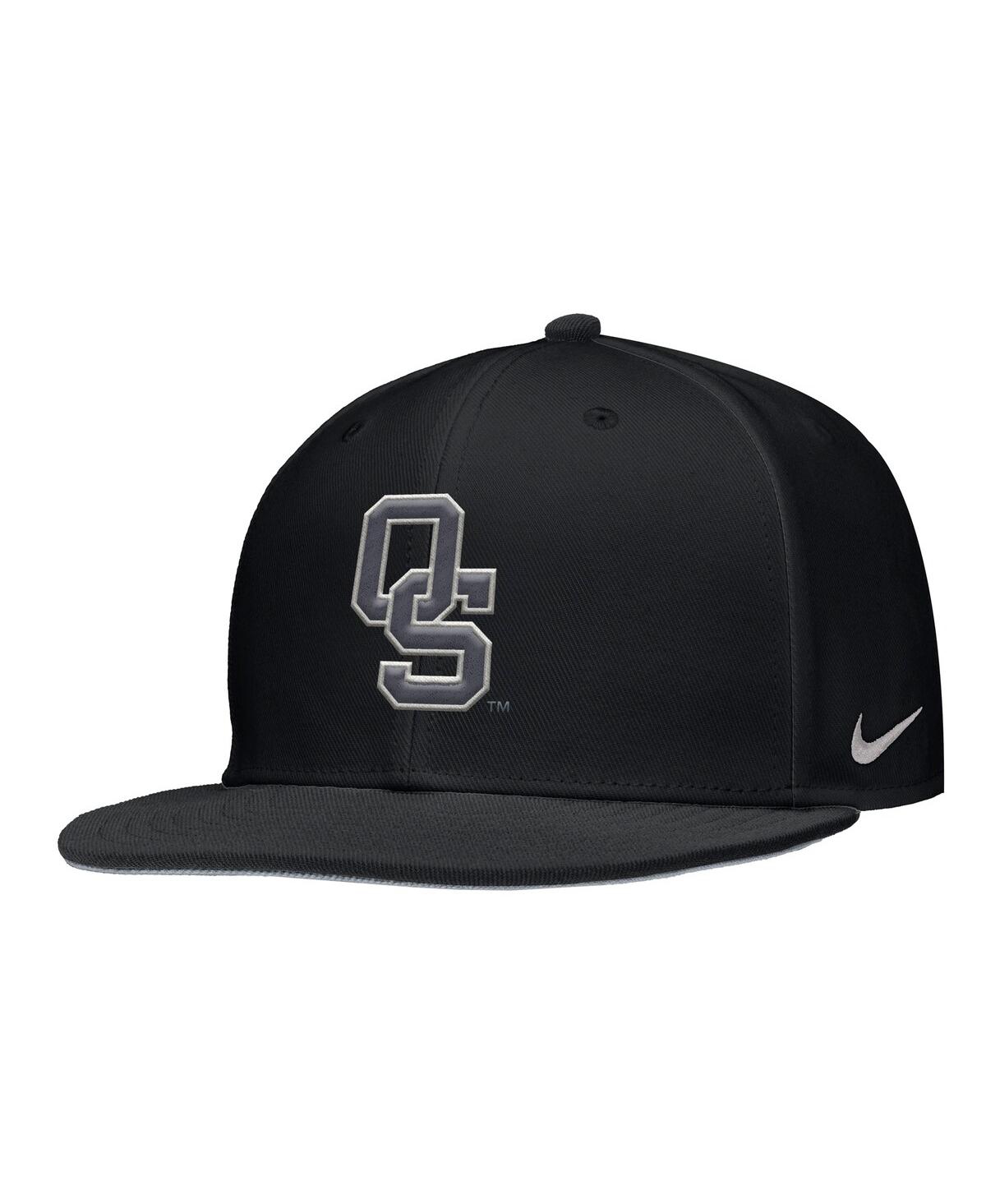 Nike Men's Black Oklahoma State Cowboys Folds Of Honor On-field Baseball Performance Fitted Hat In Black