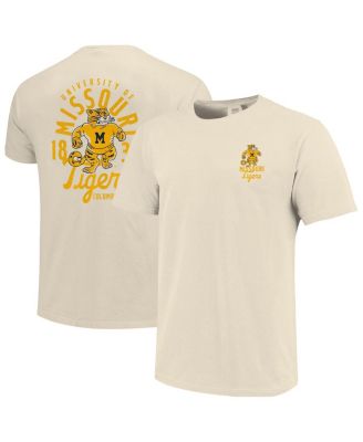 Image One - Men's Cream Missouri Tigers Comfort Colors Mascot Overlay T-Shirt