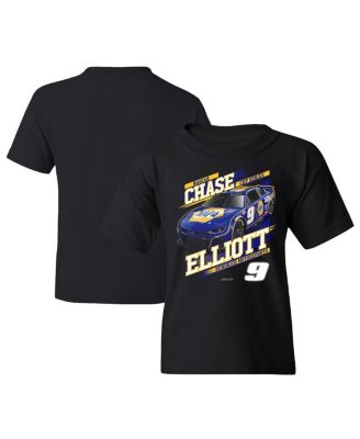 Hendrick Motorsports Team Collection - Big Boys and Girls Black Chase Elliott NAPA Car T-Shirt