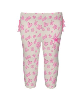 Girls Baby Boys and Girls 2 Piece White Dallas Cowboys All The Love Bodysuit and Pants Set