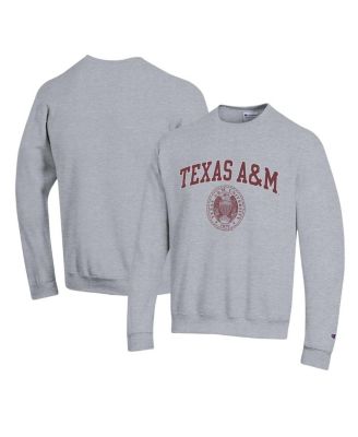 Champion - Men's  Heather Gray Texas A M Aggies 12th Man Pullover Sweatshirt