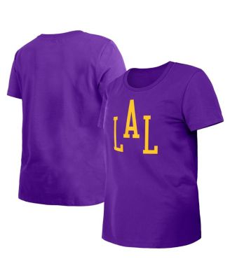 New Era - Women's Purple Los Angeles Lakers 2023/24 City Edition T-Shirt