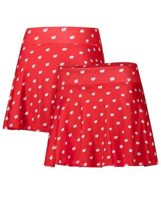 ZooZatz - Women's Red Wisconsin Badgers Allover Print Flowy Skirt