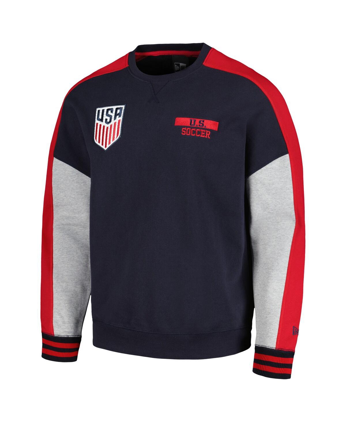 5th & Ocean Men's Navy Usmnt Athleisure Pullover Sweatshirt In Navy