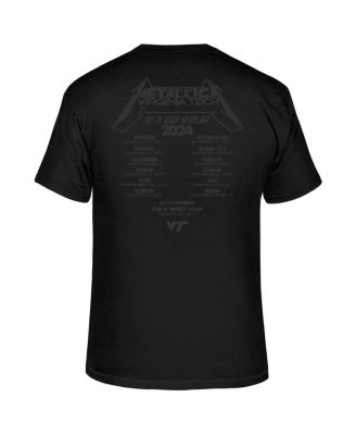 Men's Black Virginia Tech Hokies Metallica Retro T-Shirt