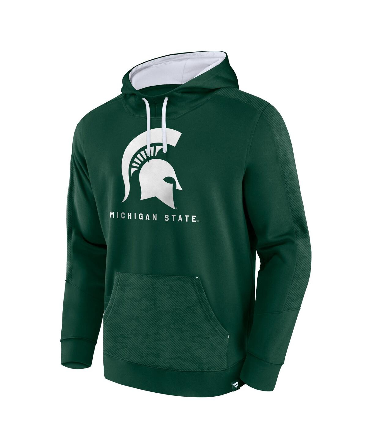 Fanatics Men's  Green Michigan State Spartans On The Ball Pullover Hoodie In Green