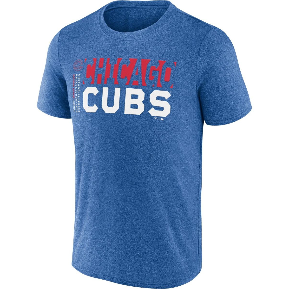 Fanatics Men's Heather Royal Chicago Cubs Fundamentals Shoot For The Sky T-shirt In Heather Royal