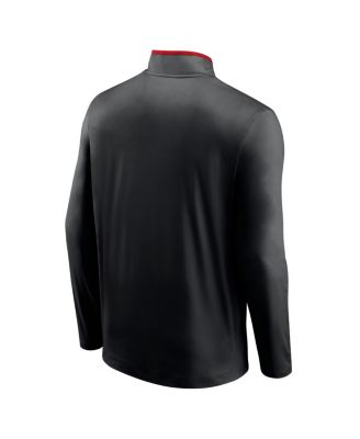 Men's Black D.C. United Lineup Quarter-Zip Jacket