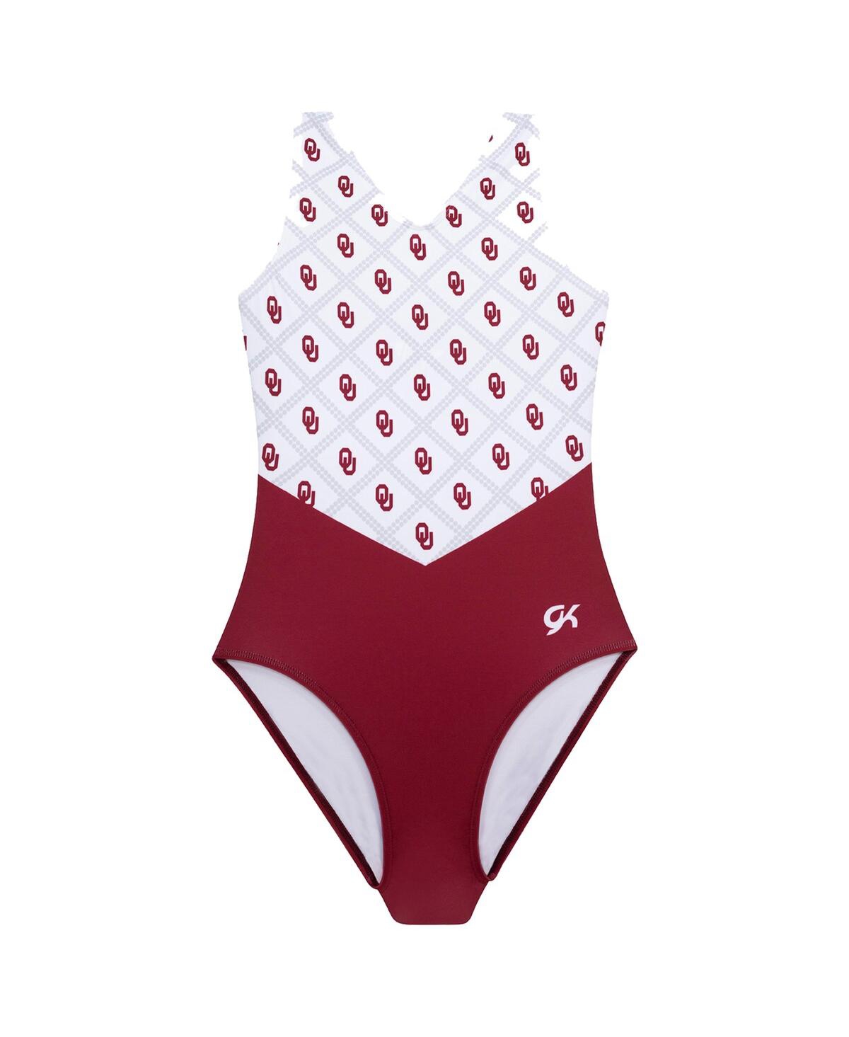 GK ELITE BIG GIRLS CRIMSON OKLAHOMA SOONERS ELITE REPLICA LEOTARD 