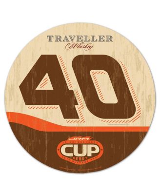 Wincraft - Justin Allgaier Traveller Whiskey 14" Round Wood Sign
