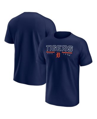 Fanatics - Men's  Navy Detroit Tigers Raglan T-Shirt