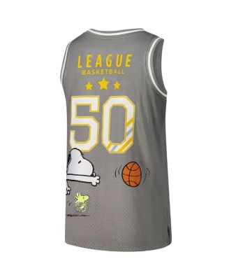 Men's Gray Peanuts Good Grief Basketball Jersey