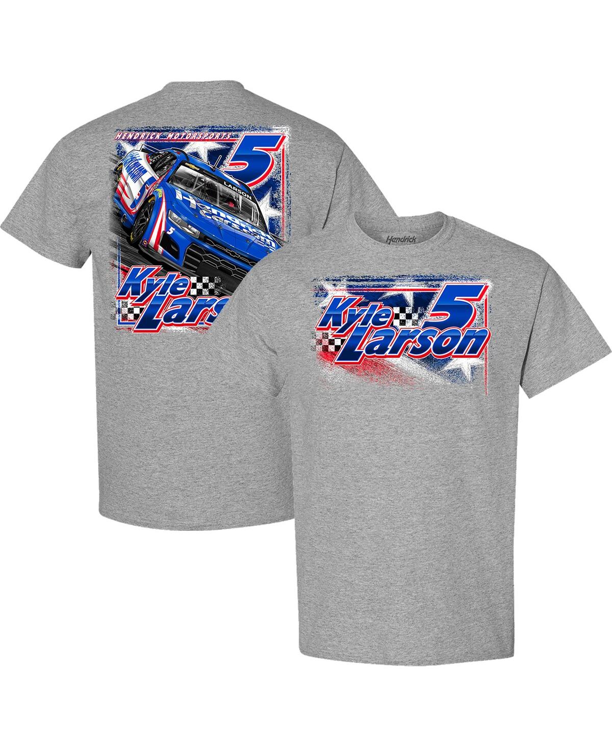 Men's Heather Gray Kyle Larson T-Shirt - Heather Gray