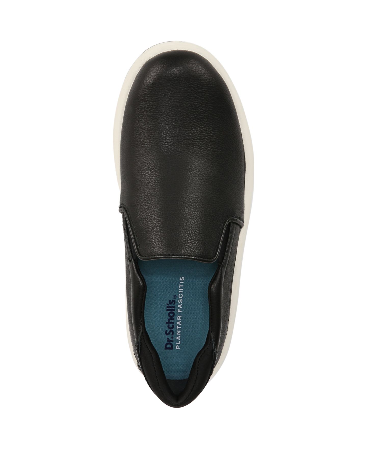 Женские кроссовки Dr. Scholl's Feel Well Plantar Fasciitis Slip On, цвет: Чёрный кожаный — фото 4