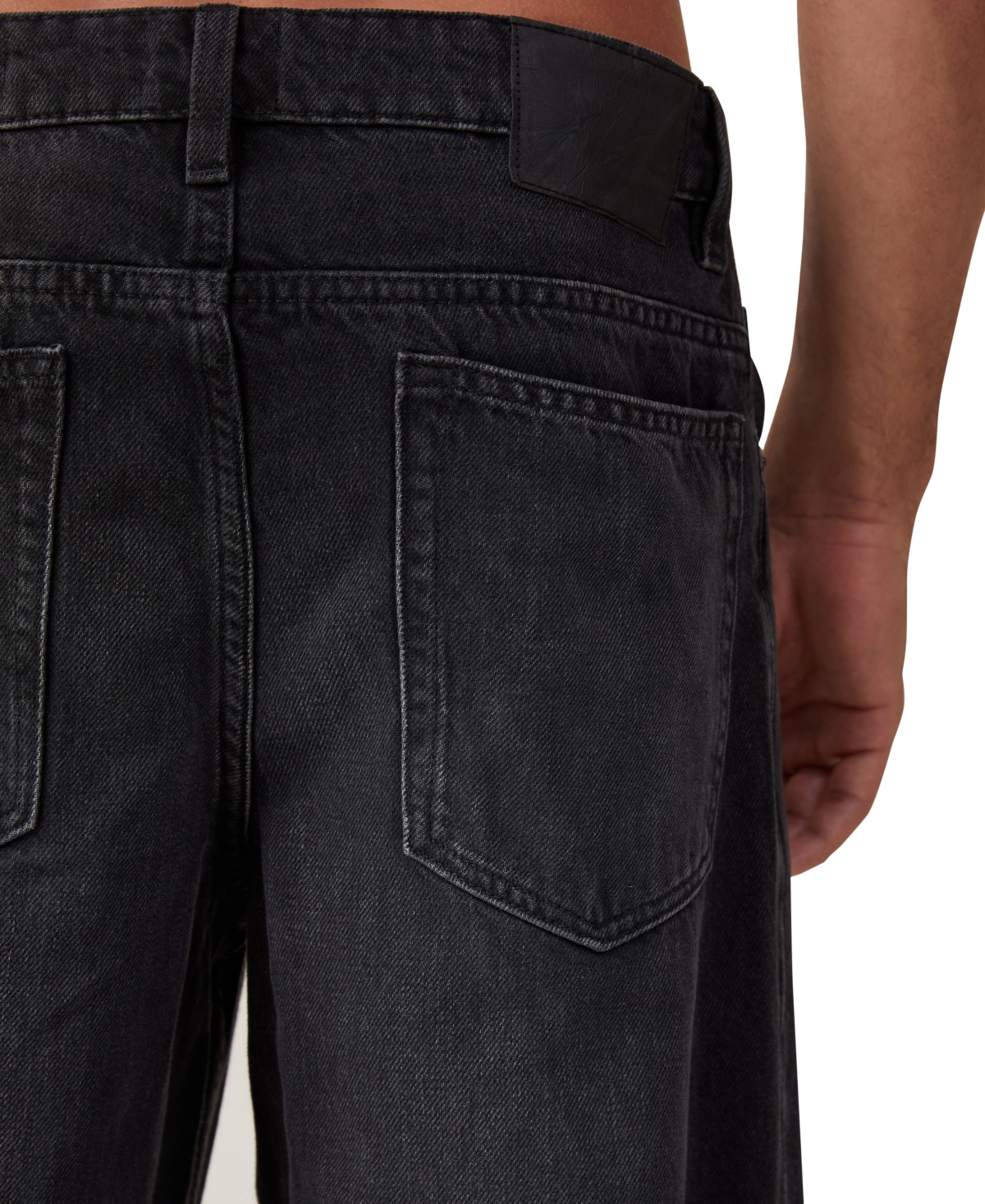 Shop Cotton On Men's Baggy Jeans In Revolve Black