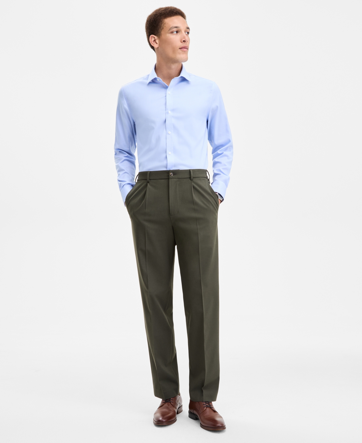 Tommy Hilfiger Men's Modern-fit Dean Solid Pants In Green