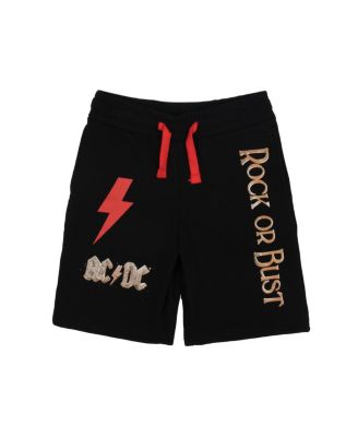 Boys ACDC Rock Or Bust Short Sleeve T-shirt & Lounge Shorts Combo Set-XXL