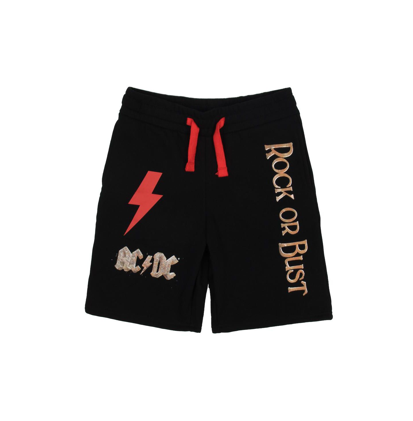 Комплекты AC/DC Rock Or Bust Short Sleeve T-shirt and Lounge Shorts Combo Set-XL для мальчиков, цвет: Чёрный — фото 3