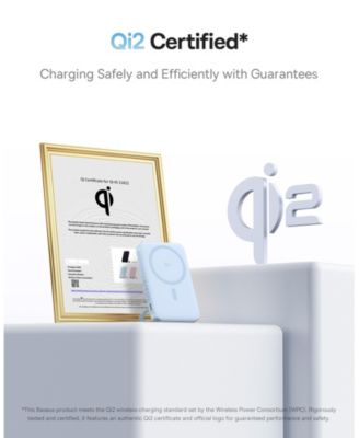 Qi2 Magnetic Power Bank 20W MagSafe Portable Charger 5000mAh Bracket Battery Pack with 360°Rotatable Ring Stand PicoGo