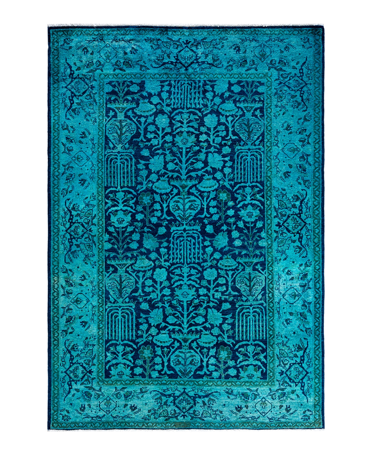 Adorn Hand Woven Rugs Vibrance M1390 Rug Collection In Blue
