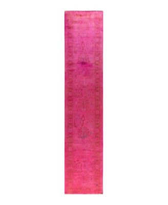 ADORN HAND WOVEN RUGS - Vibrance M1457 2'5''x12'2'' Runner Area Rug