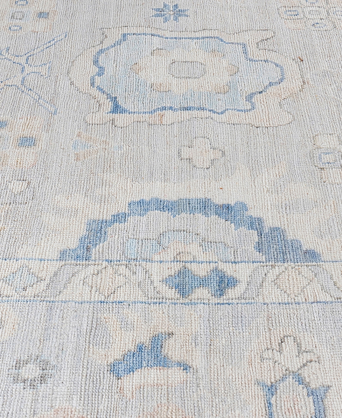 Adorn Hand Woven Rugs Colorful Oushak M1945 10'5''x13'7'' Area Rug In Light Gray