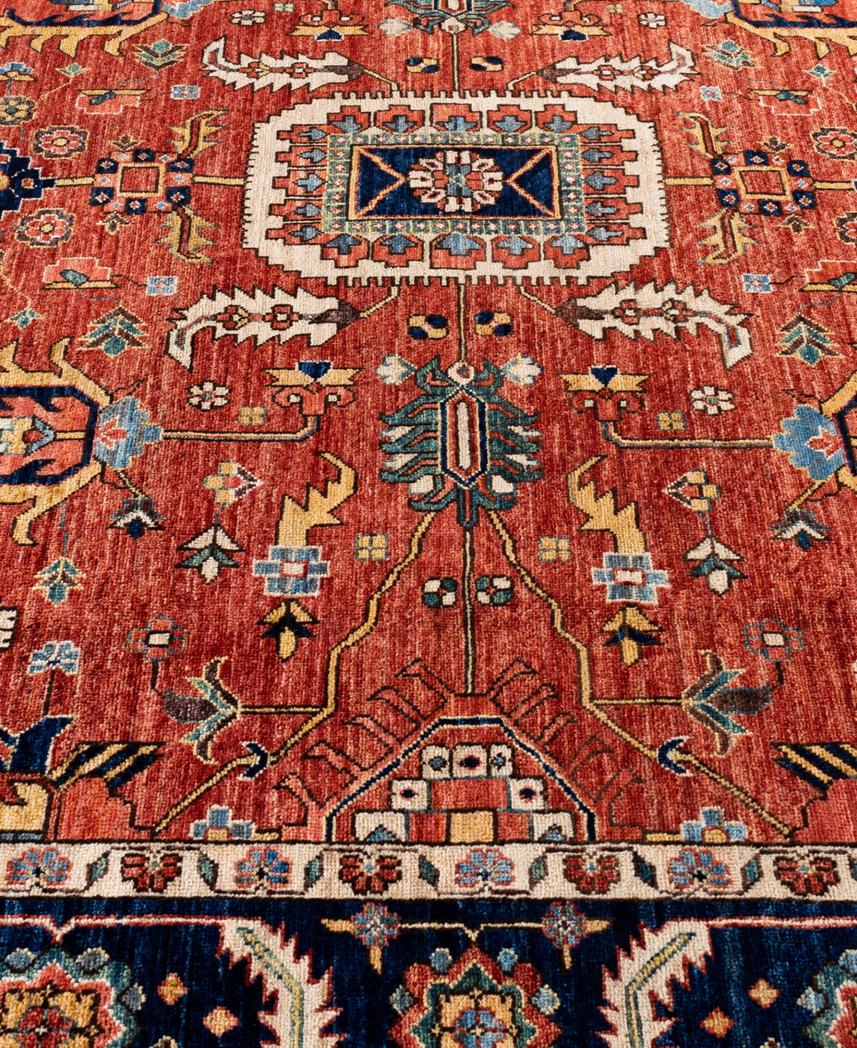 Adorn Hand Woven Rugs Serapi M1945 8'1''x10'1'' Area Rug In Red
