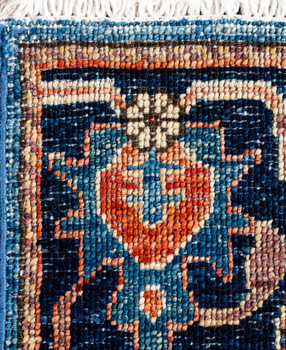 Adorn Hand Woven Rugs Serapi M1945 3'x4'11'' Area Rug In Light Blue