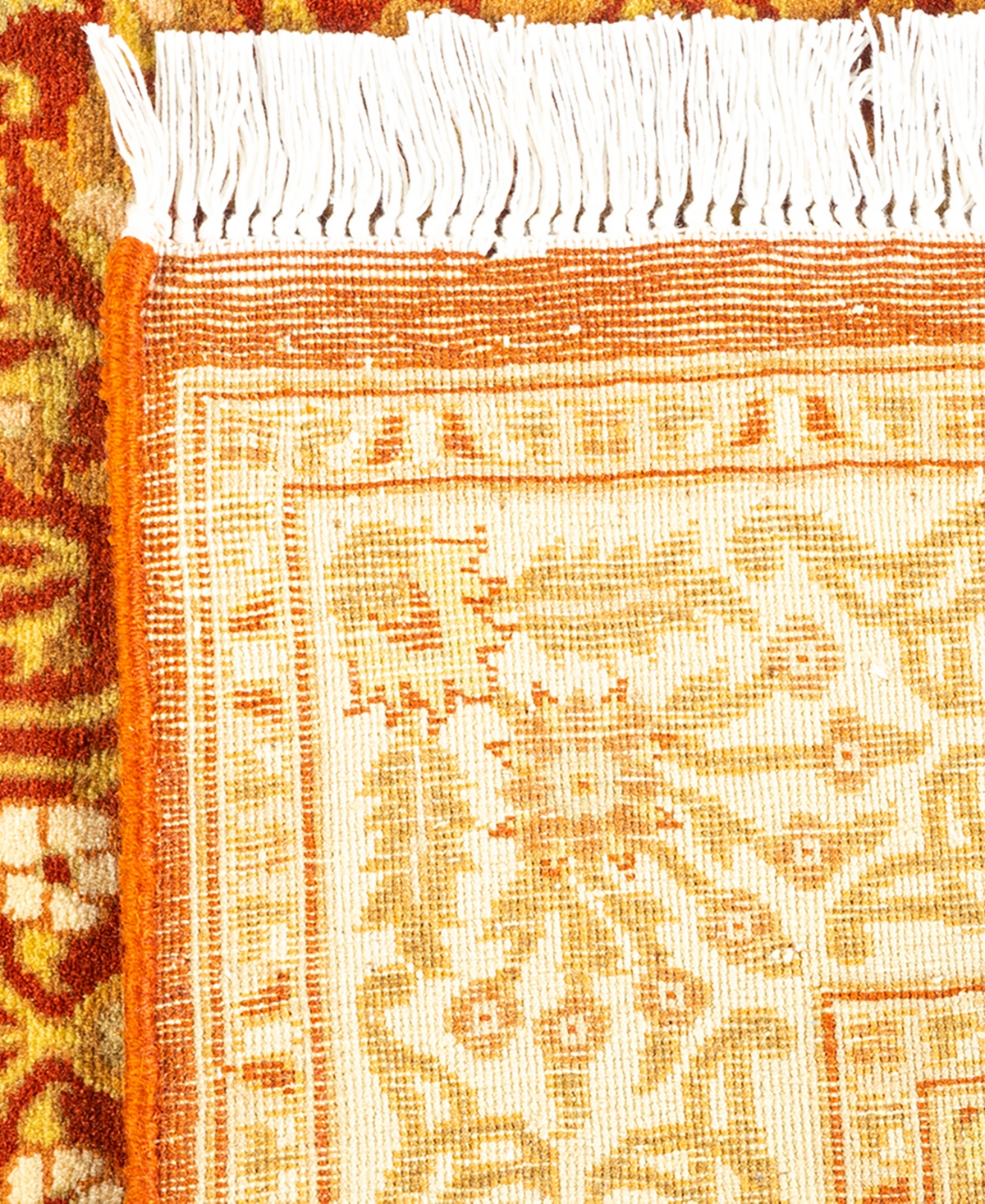 Adorn Hand Woven Rugs Mogul M1436 2'6''x8'4'' Runner Area Rug In Orange