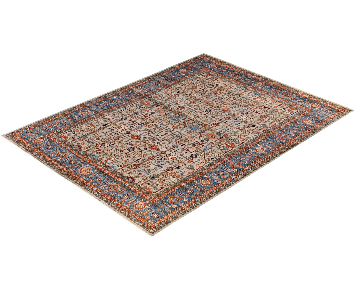 Adorn Hand Woven Rugs Serapi M1945 9'1''x12'2'' Area Rug In Gray