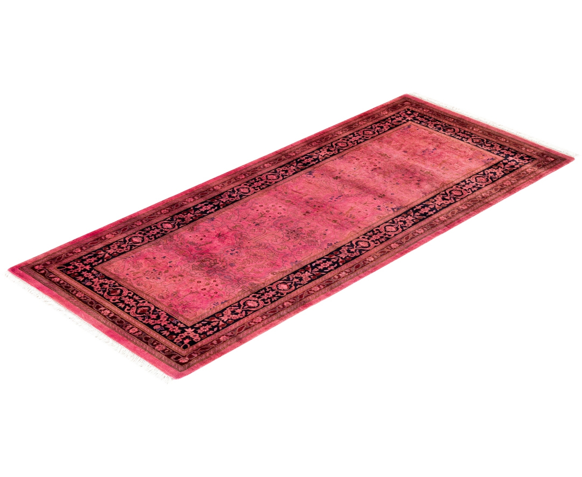 Adorn Hand Woven Rugs Fine Vibrance M1448 2'7''x6'2'' Area Rug In Pink