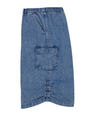 Big Girls Denim Cargo Skirt