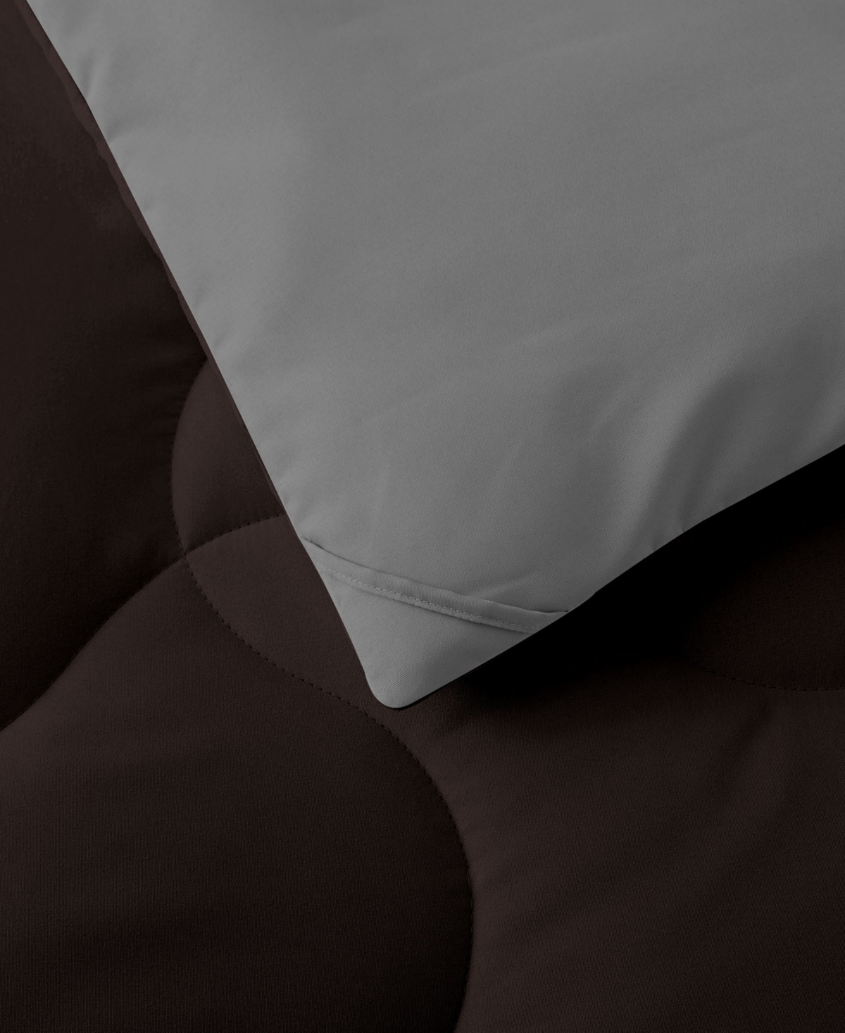 Unikome Lightweight Reversible Quilted Down Alternative Comforter, Twin In Brown
