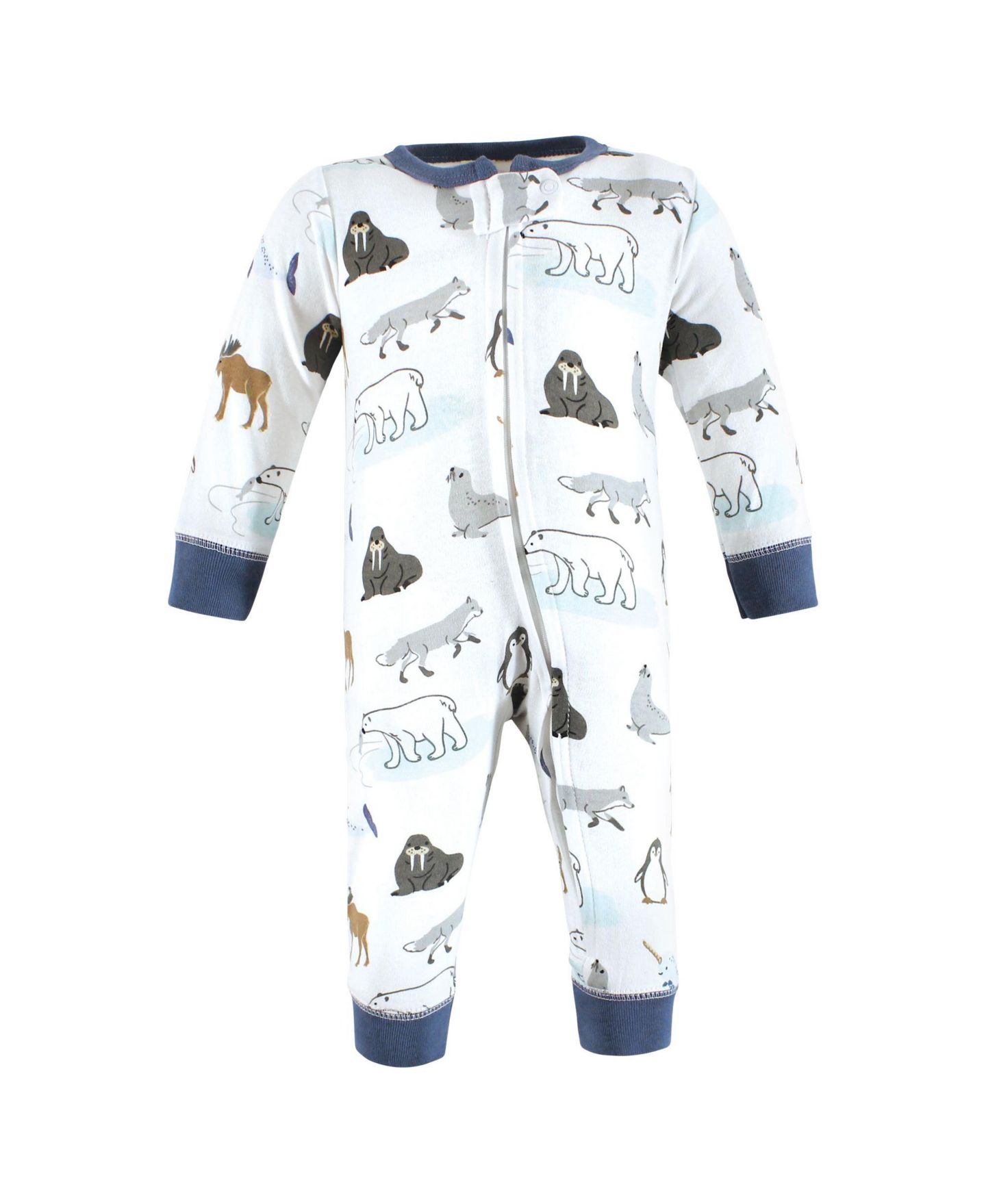 Хлопковая одежда Hudson Baby Day-to-Night для малышей, цвет: Arctic Animals — фото 4