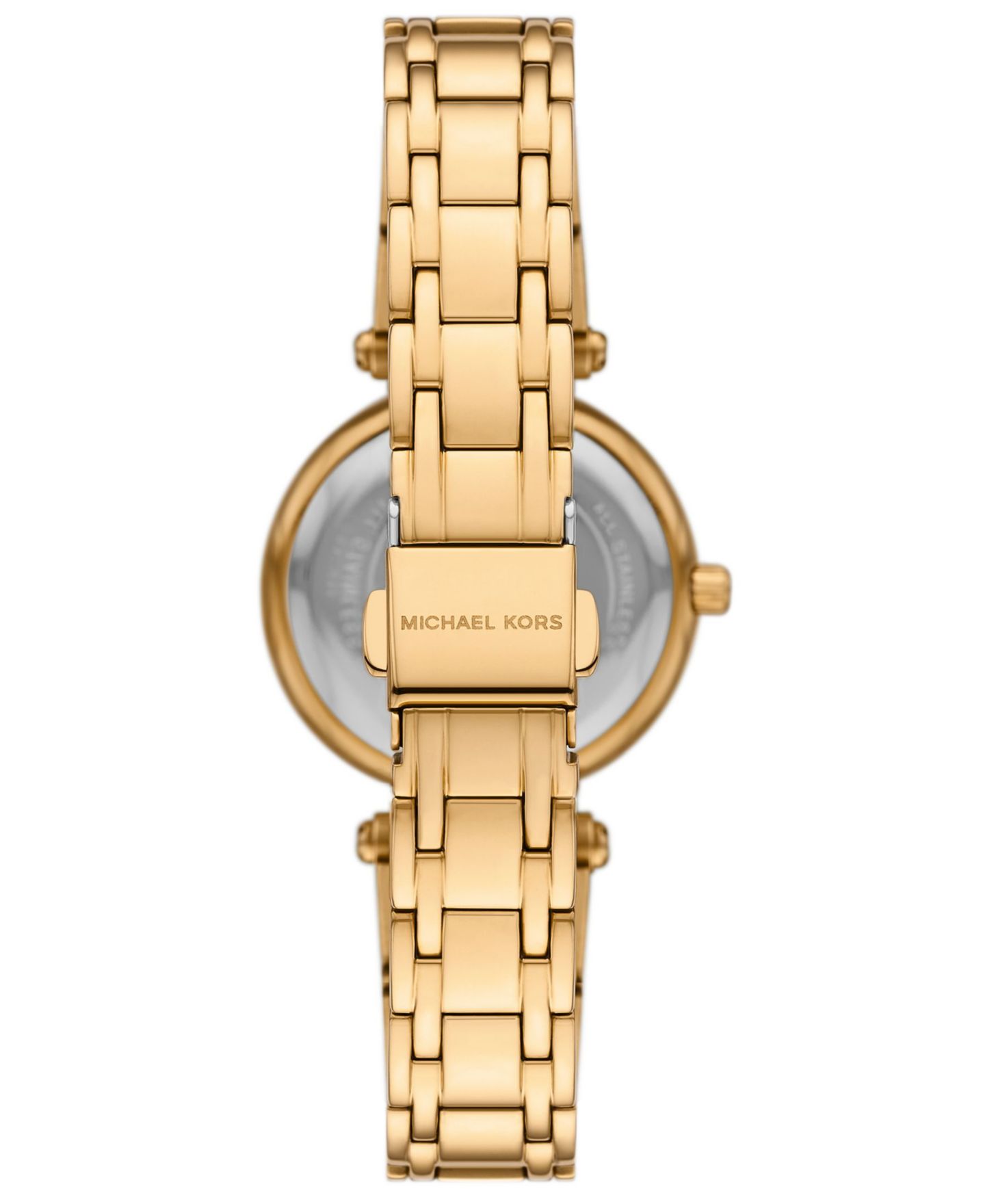 Женские часы Michael Kors Laney Three-Hand Gold-Tone Stainless Steel Watch, 30mm — фото 2