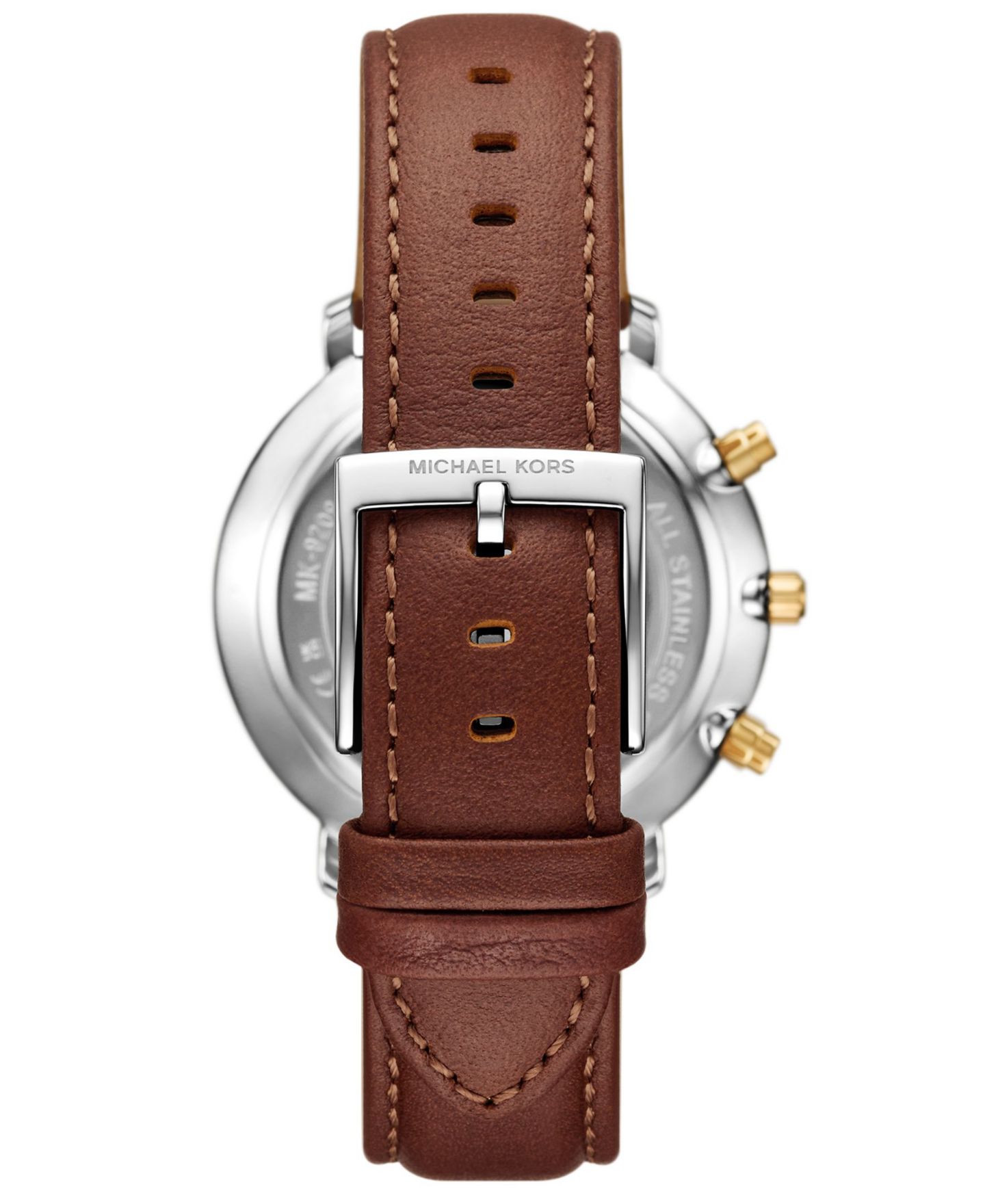 Мужские часы Michael Kors Blake Multifunction Luggage Leather Watch, 42mm — фото 2
